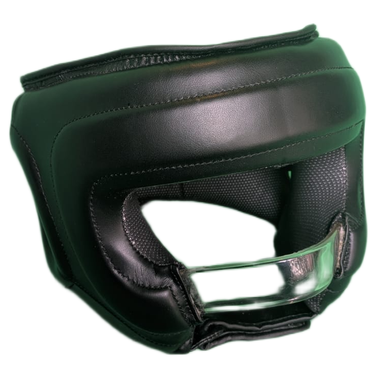 Casque de boxe adulte avec barre de protection nasale